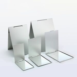 5 Sizes Foldable Ultra-thin Cosmetic Mirror Make Up Folding Mirror Rectangle Folding Makeup Decorative Mirror 1pcs