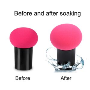 Foundation Powder Liquid Cream Sponge Professional Makeup Puff Smooth Mushroom Shape Cosmetic Puff Sponge Beauty Tools Gifts